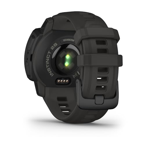 Image of Garmin Instinct 2S, Smaller-Sized Rugged Outdoor Watch with GPS, Built for All Elements, Multi-GNSS Support, Tracback Routing and More, Graphite | 40 Mm Rugged GPS Smartwatch, Fiber-Reinforced Polymer, Multi-Gnss and Tracback, 10 Atm Water Resistant, Up to 21 Days Battery