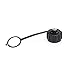 Brad 84700-0003 Industrial Ethernet Sealed Dust Cap - Black, Lead Free, RJ-45 Cover for Bayonet Style Latch Connector, Attachable Tether