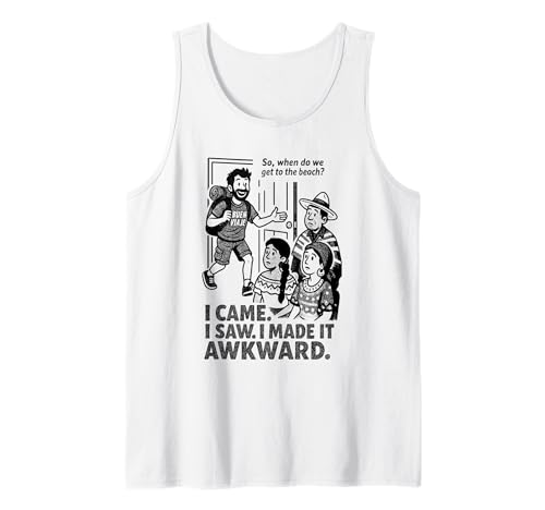 Maglietta grafica I Made It Awkward Socially Awkward Moment Canotta