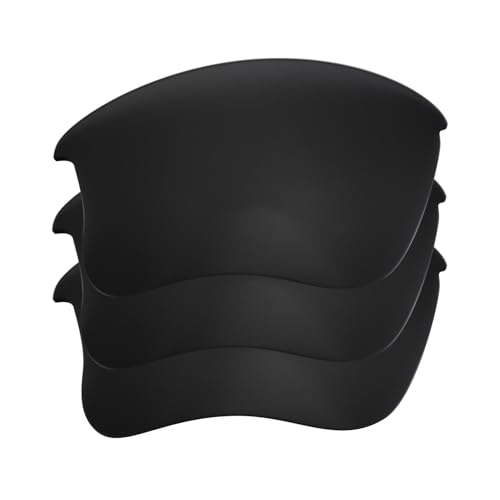 Verres Flak Jacket XLJ polarisés noir rechange lunettes sport 3x