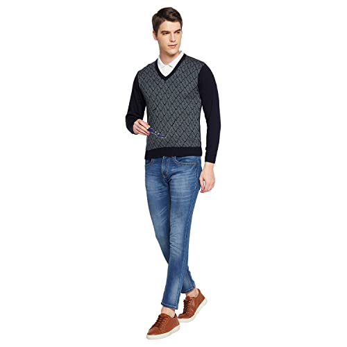 Image of Duke Men's Acrylic Blend Casual Sweater