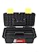 10-Inch Two-Layer Plastic Toolbox for Electricians, Carpenters & DIY Enthusiasts — Portable, Compact, Heavy-Duty Tool Case with Secure Latch and Versatile Storage