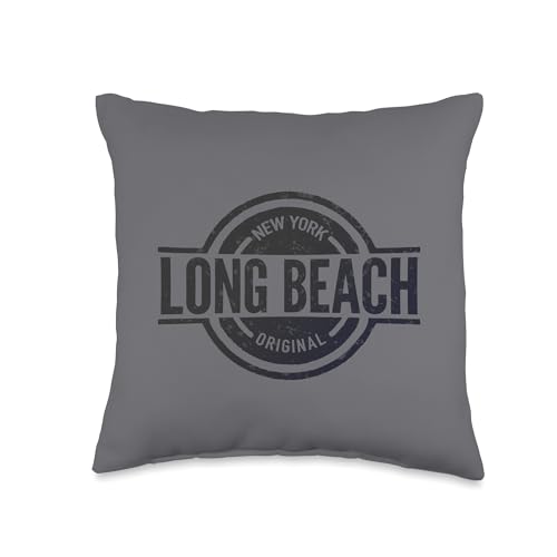 Long Beach New York - Official Long Beach NY Throw Pillow