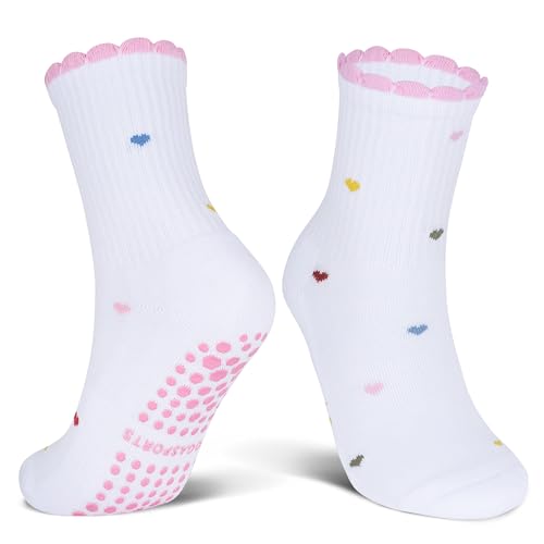 Image of Grip Non-slip Cute Pilates Socks for Yoga,Barre,Reformers US Shoe Sizes 5-11