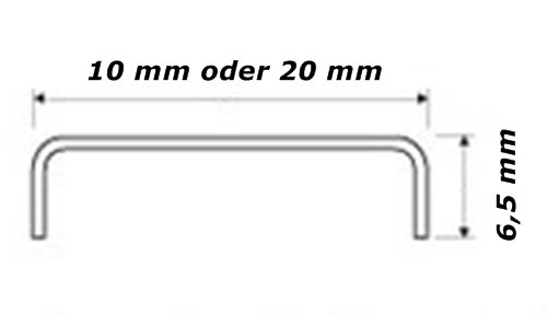 Fliesenprofil - Fliesenschiene - Edelstahlschiene - Fliesenbordüre - Länge 100 cm - Breite 20 mm - Edelstahl gebürstet (B-15) (2)