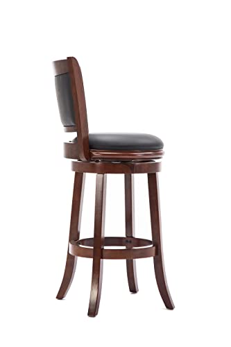 Boraam Augusta Bar Height Swivel Stool, 29-Inch, Cherry #TOP4