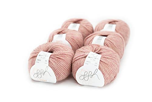 ggh Topas Box - Lana virgen, mezcla de alpaca - Lana para tejer o crochet Color 037 - Rosa viejo Cover