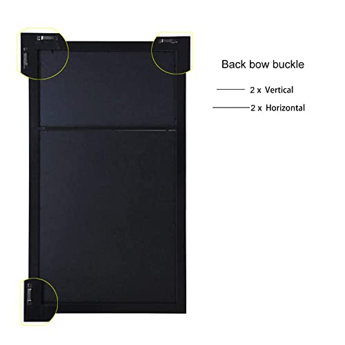 Adeco [Pf9105] Decorative Black Wood Wall Hanging Collage Picture Photo Frame, 29 Openings, Various Sizes Between 3.25X2.75" And 4.5X4"; Square, Circular, Oval And Rectangular Openings #TOP2