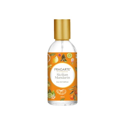 Image of Sicilian Mandarin Eau de Parfum for Men & Women - Bright Citrus Perfume with Fresh Mandarin Orange Notes - Long Lasting Refreshing Fragrance Spray - 50 ml