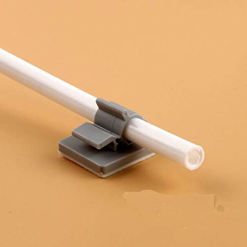 Adhesive RO Tubing holder 3/8 inch RO Tubing Mounting Clips Cable Management Wire Clamps（Pack of 10) (10, 3/8 inch tubing O.D. use) image 4