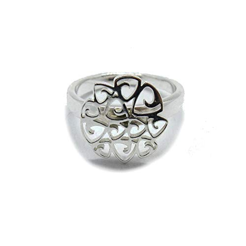 Bague en argent massif 925 Empress anneau femme chic taille ajustable