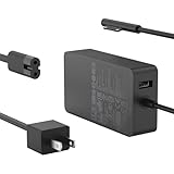 65W Surface 充電器（2.4m）、15V 4A サーフェス 充電器 USB3.0搭載、互換 44W、36W、24W、対応Surface pro 10/9/8/7/7+/6/5/4/3/X、Suface laptop 7/6/5/4/3/2/1、Surface Go 4/3/2/1、Surface book 3/2/1