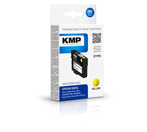 KMP Encre E199X (Jaune) pour Jumelles Epson 502XL (T02W4)