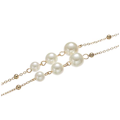 Naimo 2Pcs Pearl Eyeglass Chains Elegant Sunglasses Eyewear Holder Strap Cords Reading Glasses Retainer Lanyards #TOP6