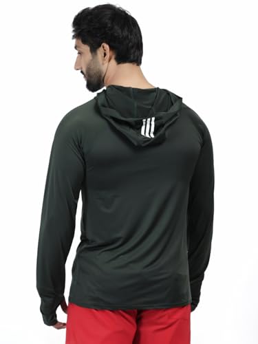 Image of Diamond Fashion Men's Gym Hoodie Jacket | Lightweight Stretchable Activewear for Workout, Running & Fitness | Quick Dry Full Zip Sports Hoodie for Men