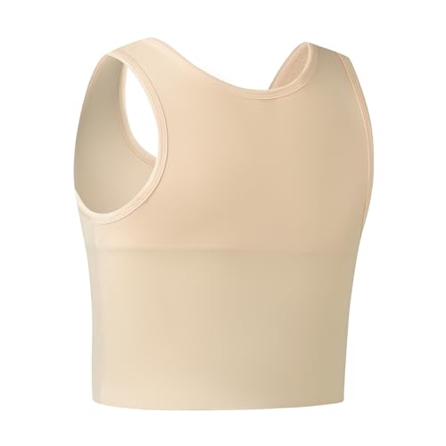Image of Women Transgender Tomboy FTM Pull On Closure Elastic Chest Binder Pullover Tank Top