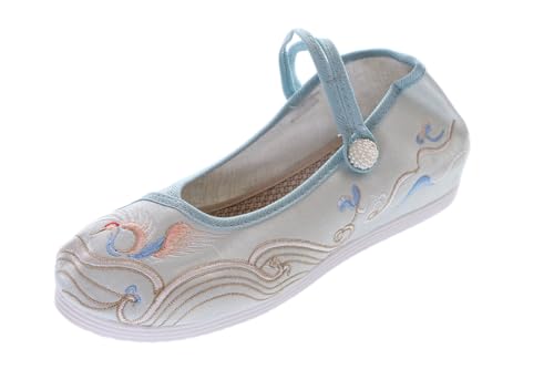 Chaussures chinoises en tissu pour pieds sensibles pour mariage et danse en satin souple