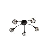 Largeur du colis: 14 cm Philips Lighting Massive Plafonnier Hosta Brun 5 X 28 W 230 V