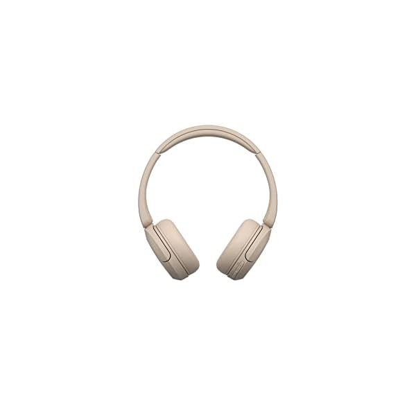 Sony WH-CH520 Best Wireless Bluetooth On-Ear Headphones with Microphone for Calls and Voice Control, Up to 50 Hours Battery Life with Quick Charge Function, includes USB-C Charging Cable - Beige - Image 3