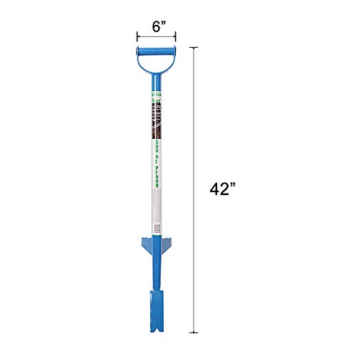 KYLIN Weeder Root Cutter Crowbar Digging Tool for Pulling Rocks and Roots Removing Plant with D Handle Steel Shaft and V-Notched Blade Tine Son of Prong