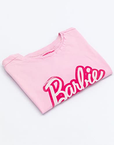 Barbie Cropped T-Shirt for Women | Ladies Fashion Doll Retro Logo Pink Grey OR Black Crop Top2