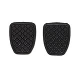 Material: Hechas de caucho, estas cubiertas para pedales de automóvil brindan durabilidad y resistencia al deslizamiento, lo que mejora la seguridad y la comodidad de conducción para vehículos de transmisión manual.