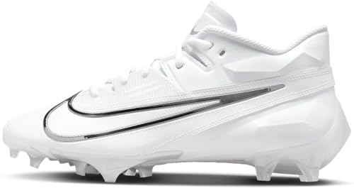 Nike Vapor Edge Elite 360 2 DA5457-100 White-Pure Platinum-Metallic Silver Men's Football Cleats 12 US