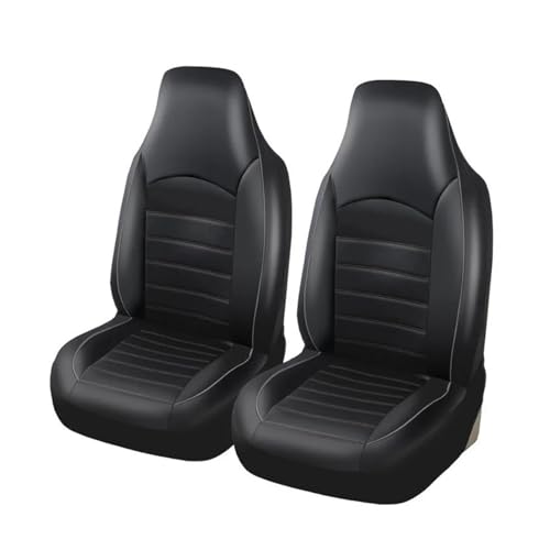 Housses de siège auto universelles avant pour rénover un intérieur usé en PU noir