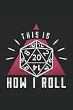 D20 Herz für Rollenspieler und Brettspieler: Notizbuch & Tagebuch 120 Seiten liniertes Papier Handliches Format (15,24 × 22,86 cm entspricht ungefähr DIN A5)