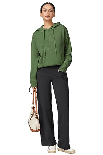 Ensemble 2 pièces femme à pantalon large de yoga et sweat à capuche fonctionnel