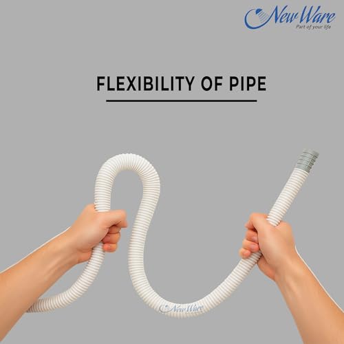 Image of New Ware 5 Meter AC Water Outlet Drain Pipe | Flexible PVC Hose for AC Drain & Multipurpose Inlet-Outlet Use