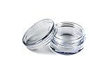 50 Pcs Clear Empty Plastic Cosmetic Containers 5 Gram Size Pot Jars Eyshadow Container Lot (50 Pcs)