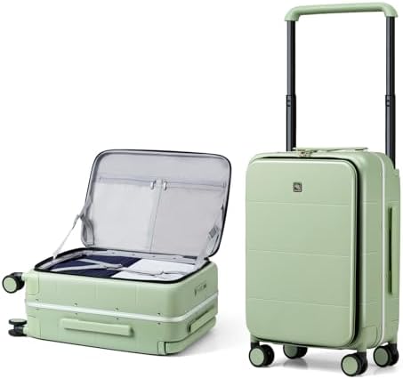 Hanke Luggage Suitcase with Wide Handle, Durable PC Hardside 20 inch Carry On Luggage 24 Inch Travel Suitcase with Spinner Wheels & TSA Lock for Men Women