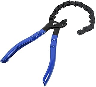 Exhaust Pipe Cutter-Quickly Cuts Tailpipes and Exhaust Pipes, Non-Slip Rubber Handle and 14 Roller Blades Design-Adjustable Chain Exhaust Cutter for Use on and Off Vehicle