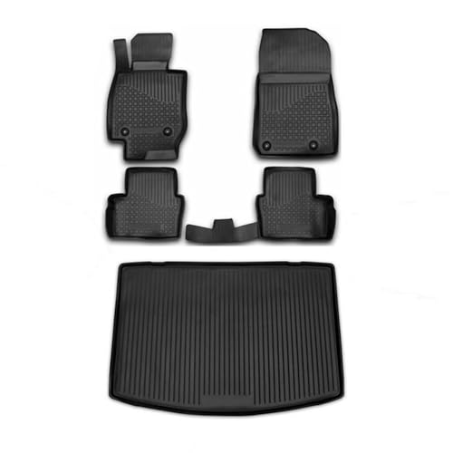 AZUGA Premium Gummi Kofferraumwanne Für Mazda CX-30 Ab 2019 (mit Notrad/Bose) – Antirutsch, TPE-Material, 2-4 Cm Rand