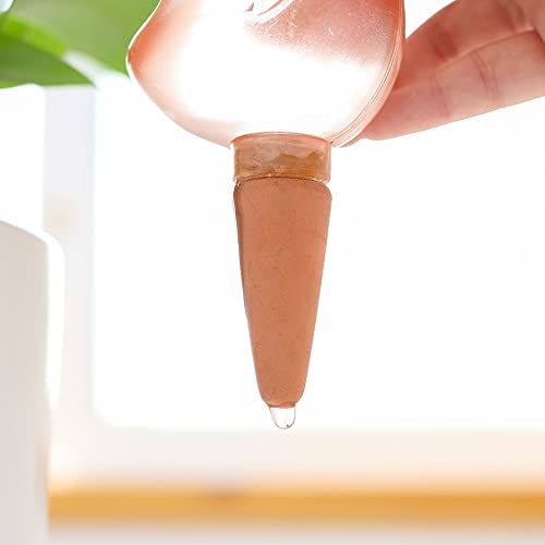Lot de 2 dispositifs d'arrosage automatique transparents en forme d'oiseau pour plantes de jardin