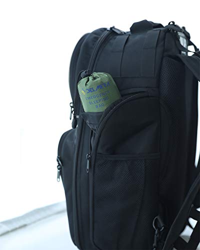 Bolsa de Dormir de Emergencia Delmera, Ligera, Impermeable, Manta Térmica de Emergencia, Bivi Sack para Camping, Senderismo, Verde miniatura 5