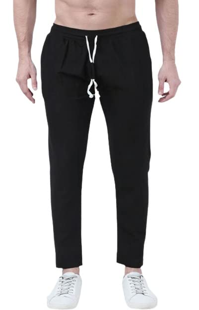 AM Designs, Men's Trendy Regular Fit Track Pants White, Black, Navy Blue, Olive, Maroon & Light Grey