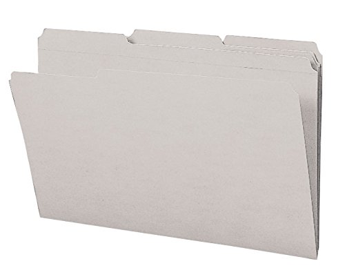 Smead File Folder, Reinforced 1/3-Cut Tab, Legal Size, Gray, 100 per Box (17334)