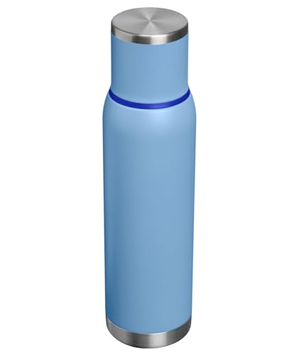 Image of Stanley Adventure-To-Go Vacuum Bottle 1.4 qt | Wide Mouth with Leakproof Cup Lid | Keep Drinks Hot or Cold | Packable for Travel | Insulated Stainless Steel Thermal Bottle | BPA-Free | Blue Sky