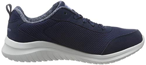 Skechers Skechers Women's Ultra Flex 2.0 Trainers, Blue Black Mesh Duraleather White Trim NVY, 4.5 Big Kid