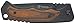 Smith & Wesson 8.5in S.S. Folding Knife with 3.7in Drop Point Blade and S.S. and Real Wood Insert Handle for Outdoor, Tactical, Survival and EDC
