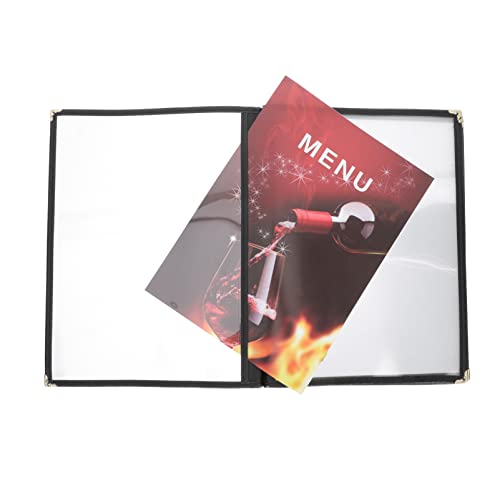 DOITOOL Recipe Book menu Holders for Restaurant Clear menu Sleeves menu Covers 4 Page 8 View Menu Binder Recipe Binders Double View Restaurant Menu Covers a4 Protection Cap PVC Personality