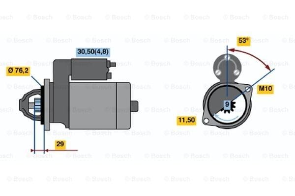 BOSCH SR0492N Original Equipment New Starter - Compatible with Select BMW 128i, 135i, 323i, 325i, 328i, 330i, 335i, 335is, 525i, 528i, 528i, 530i, 535i, 740i, 740Li, X3, X5, X6, Z4 (xi, xDrive, GT) by Bosch - Image 7