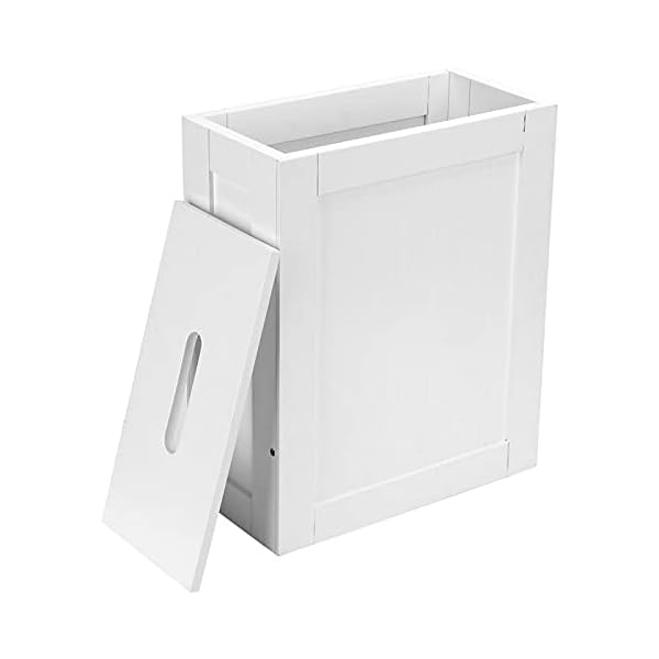 Vencier Shaker Slimline Bathroom Storage Unit,White Wooden Multi-Purpose