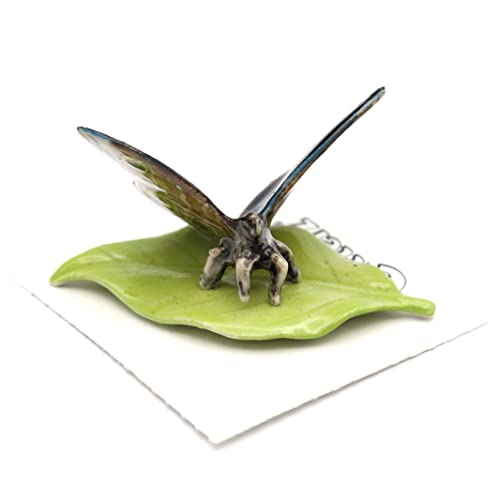 Little Critterz Butterfly - Blue Morpho Butterfly Venus - Collectible Table Decor Miniature Porcelain Figurine #TOP3