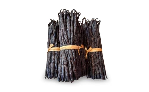 Bhurama agri Premium Vanilla Bean Pods | 8-9 Pod Gourmet Grade A Vanilla 15cm+ | Rich Flavor & Aromatic Beans for Baking, Cooking & DIY Extracts (25 Gram)