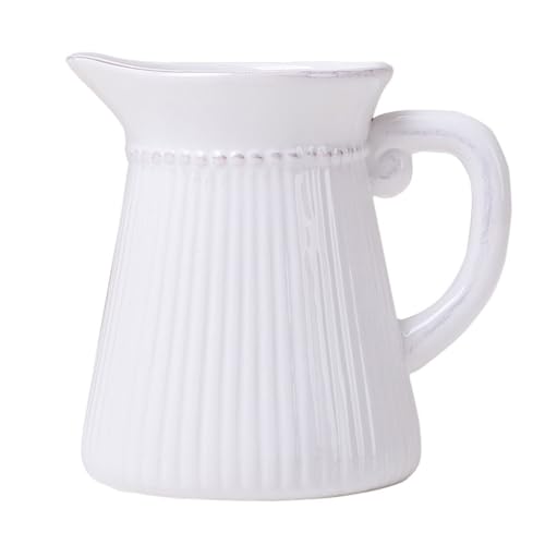 Jarrón de cerámica Simple, Tetera Blanca, decoración for Mesa de Sala de Estar, arreglo Floral for elevar el Agua for Living Dining Room Kitchen
