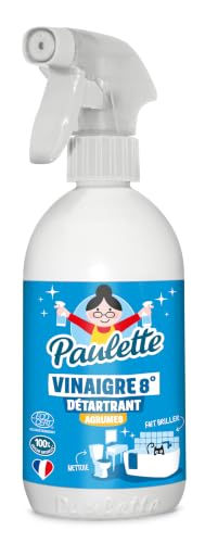 Paulette - Vinaigre Agrumes 8° - Détartrant Multi-Surface - 500mL
