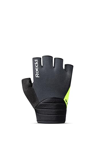 Gants de vélo courts Roeckl Itamos 3 noir jaune taille 12 équipement cyclisme route